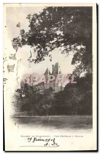 Cartes postales Chateau de Bourlemont vue generale a Donjon