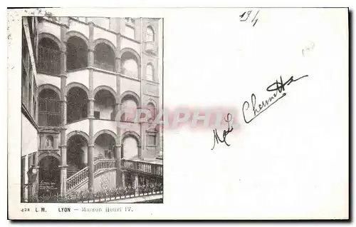 Cartes postales Lyon Maison Henri IV