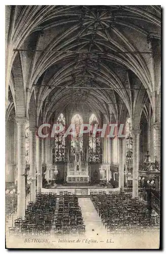 Cartes postales Bethune interieur de l'Eglise