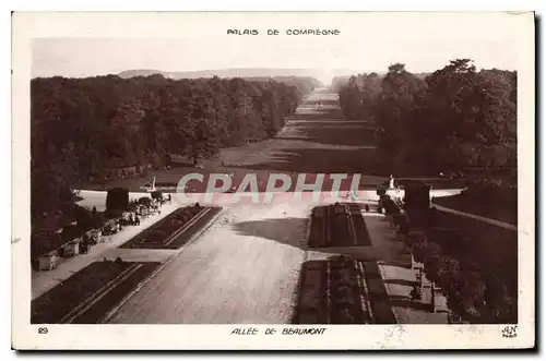 Cartes postales Palais de Compiegne Allee de Beaumont