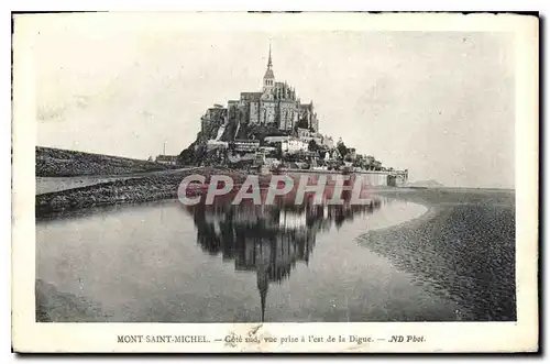 Ansichtskarte AK Mont Saint Michel Cote Sud vue prise a l'est de la Digue