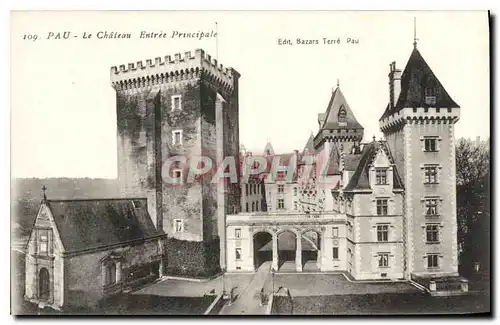 Cartes postales Pau le Chateau Entree Principale