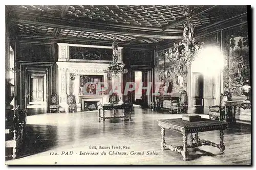 Cartes postales Pau Interieur du Chateau Grand Salon