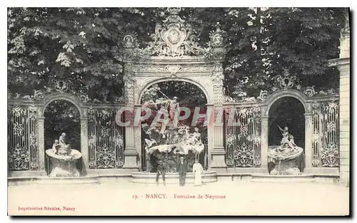 Cartes postales Nancy Fontaine de Neptune