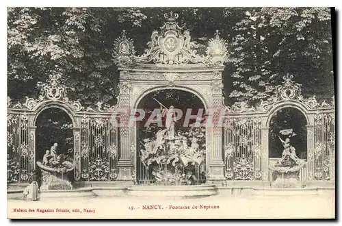 Cartes postales Nancy Fontaine de Neptune