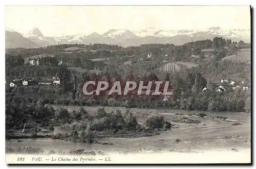 Cartes postales Pau la Chaine des Pyrenees