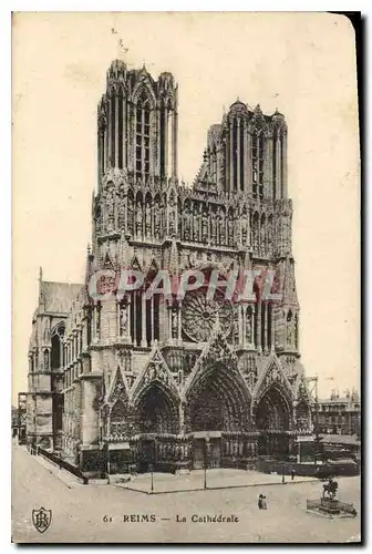 Cartes postales Reims la Cathedrale