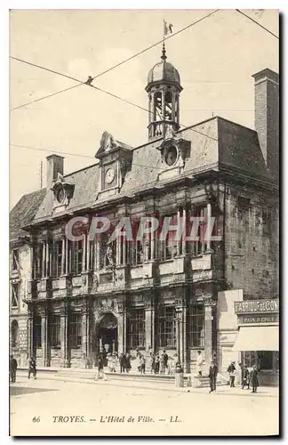 Cartes postales Troyes l'hotel de Ville