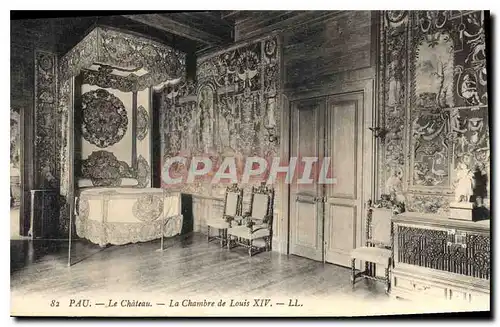 Cartes postales Pau le Chateau la Chambre de Louis XIV