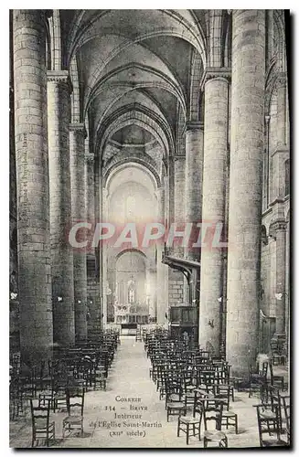 Cartes postales Correze Brive interieur de l'eglise Saint Martin