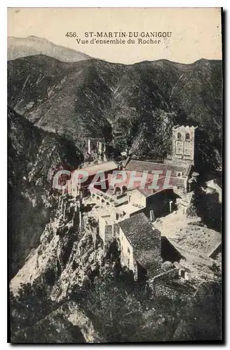 Cartes postales St Martin du Ganigou vue d'ensemble du Rocher