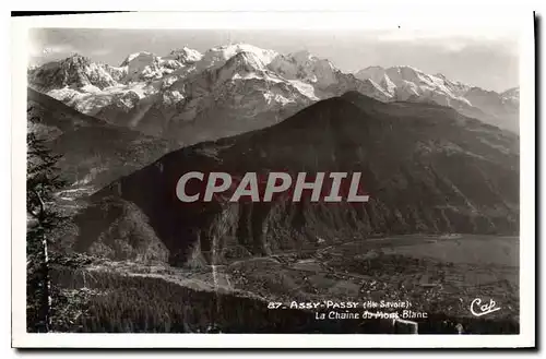 Ansichtskarte AK Assy Passy Hte Savoie la Chaine du Mont Blanc