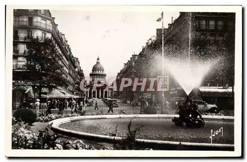 Ansichtskarte AK Paris en Flanant Place Edmond Rostand rue Souttlot Pantheon