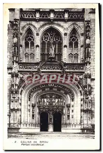 Cartes postales Eglise de Brou Portail occidental