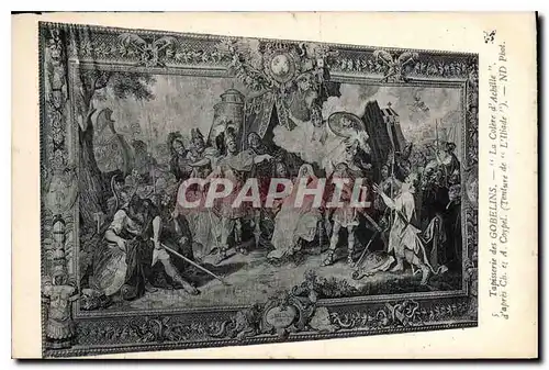 Cartes postales Tapisserie des Gobelins La Colere d'Achille d'apres Ch et A Coypel