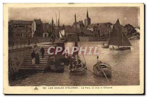 Cartes postales Les Sables d'Olonne Le port vu vres la Chaume