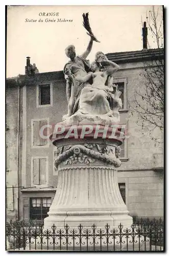 Cartes postales Orange Statue du Genie Moderne