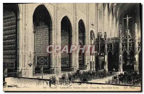 Cartes postales Albi Cathedrale Sainte Cecile Chapelle Bas cotes nord