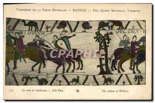 Cartes postales Tapisserie de la reine Mathilde Bayeux La suite de Guillaume