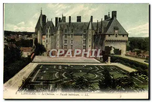 Ansichtskarte AK Langeais Le Chateau facade interieure