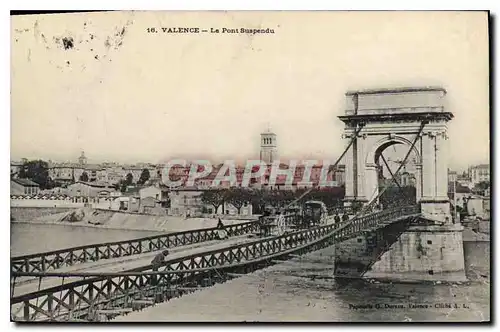 Ansichtskarte AK Valence Le Pont Suspendu