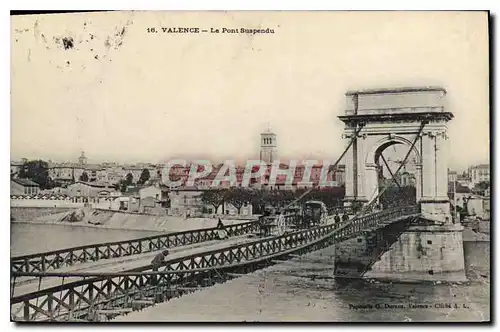 Cartes postales Valence Le Pont Suspendu