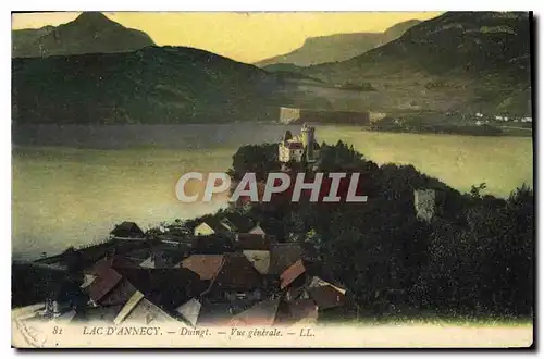 Cartes postales Lac d'Annecy Duingt Vue generale