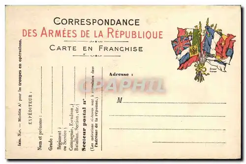 Carte de franchise militaire