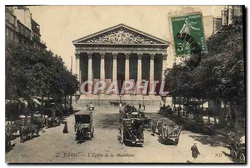 Cartes postales Paris L'Eglise de la Madeleine