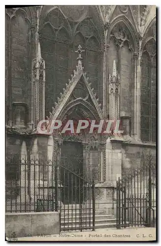 Cartes postales Paris Notre Dame Portail des Chantres