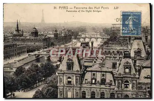 Ansichtskarte AK Paris Panorama des Huit Ponts