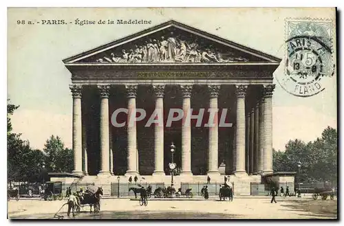 Cartes postales Paris Eglise de la Madeleine