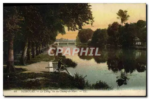 Cartes postales Nemours Le Loing vu du Champ de Mars