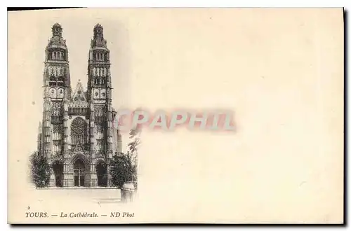 Cartes postales Tours la Cathedrale