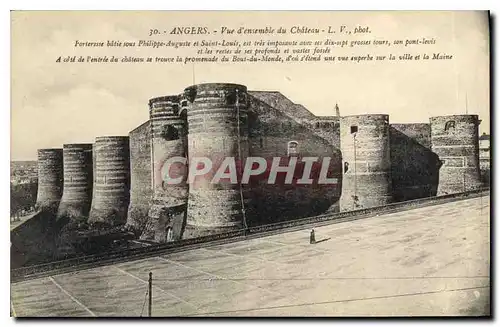 Cartes postales Angers Vue d'Ensemble du Chateau