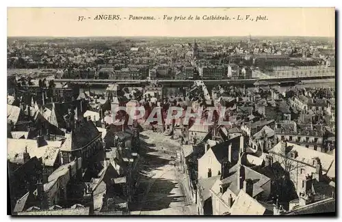 Ansichtskarte AK Angers Panorama Vue prise de la Cathedrale