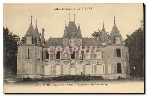Cartes postales Chateau de la Nierve Chaulgnes Chateau du Tremblay