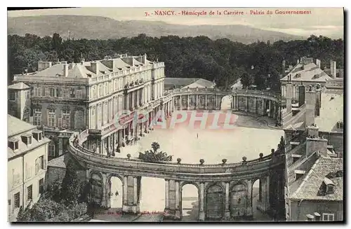 Cartes postales Nancy Hemicycle de la Carriere Palais du Gouvernement