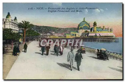 Cartes postales Nice Promenade des Anglais et Jetee Promenade