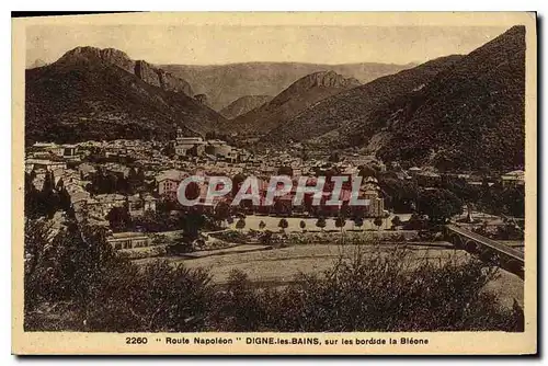 Cartes postales Route Napoleon Digne les Bains sur lea bords de la Bleone