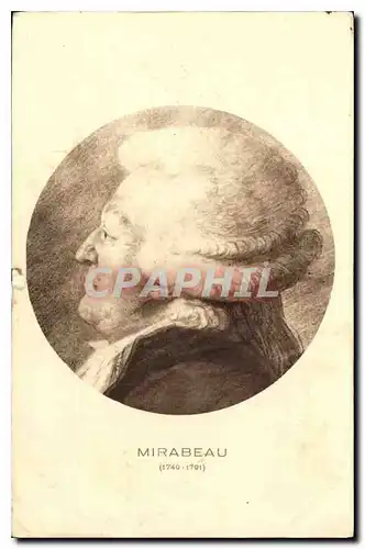 Cartes postales Mirabeau Honore Cabriel