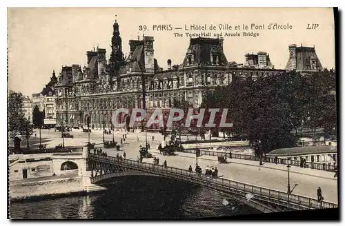 Ansichtskarte AK Paris L'Hotel de Ville et le Pont d'Arcole