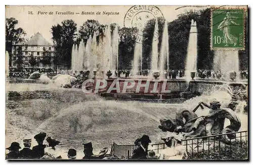 Cartes postales Parc de Versailles Bassin de Neptune