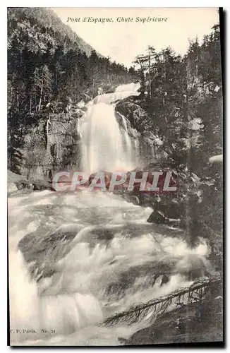 Cartes postales Pont d'Espagne Chute Superieure