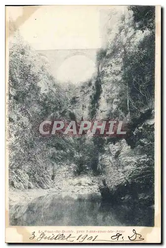 Cartes postales Le Pont du Diable pres Nans sous Ste Anne