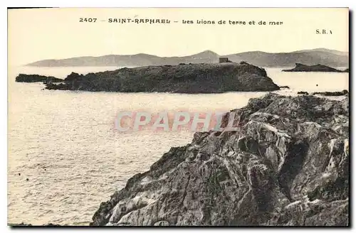 Cartes postales Saint Raphael Les Lions de terre et de mer