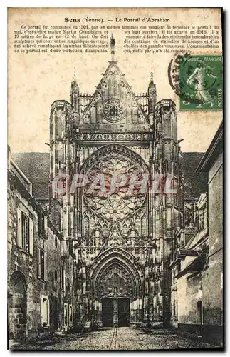 Cartes postales Sens Yonne Le Portail d''Abraham