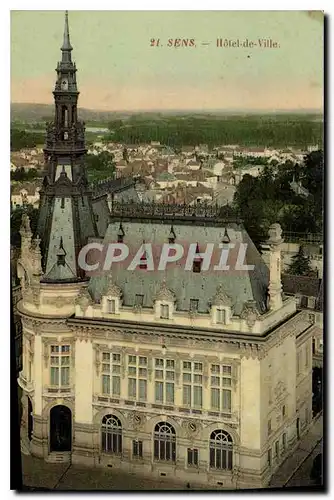 Cartes postales Sens Hotel de Ville