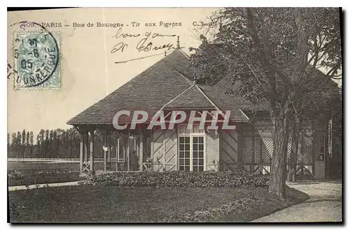 Cartes postales Paris Bois de Boulogne Tir aux Pigeons