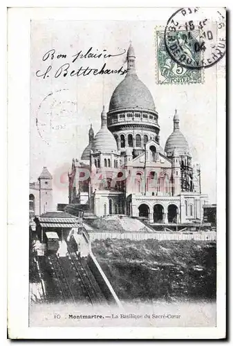 Cartes postales Montmartre La Basilique du Sacre Coeur